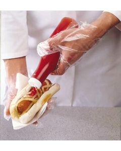 Shield® Disposable Polythene Gloves - Large - Clear