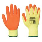 Classic Latex Grip Gloves - 8 / M - Yellow / Orange